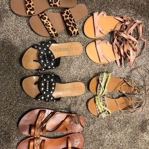 Amazing size 7 sandal lot